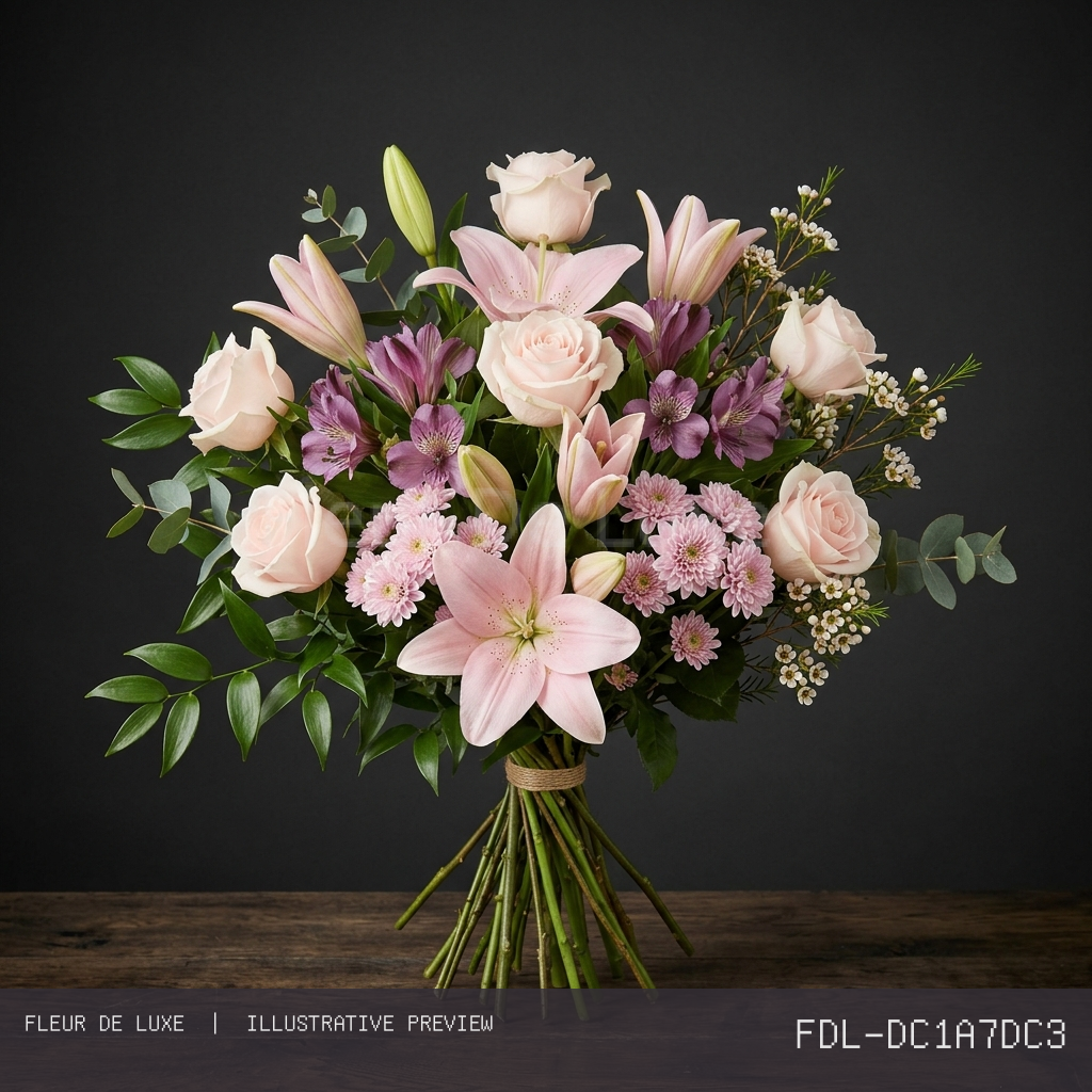 Pink Rose & Lily