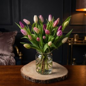 Letterbox Pastel Tulips