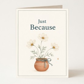 Just Because Greeting Card