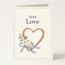 With Love Greeting Card