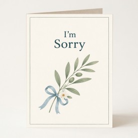 Sorry Greeting Card